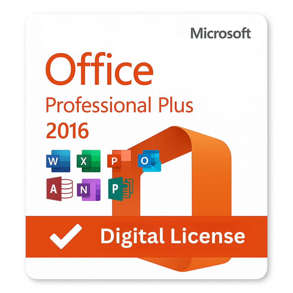 Microsoft Office 2016 Professional Plus Digital License